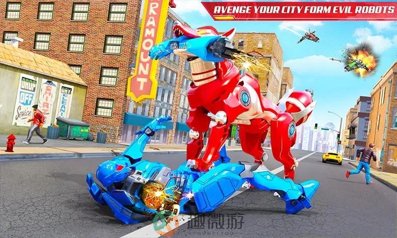狐狸机器人城市战争游戏安卓版（Wild Fox Transform Bike Robot War）图片1