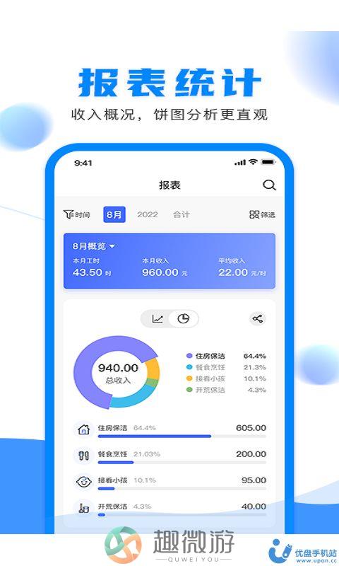 钟点工记账app手机版图片1