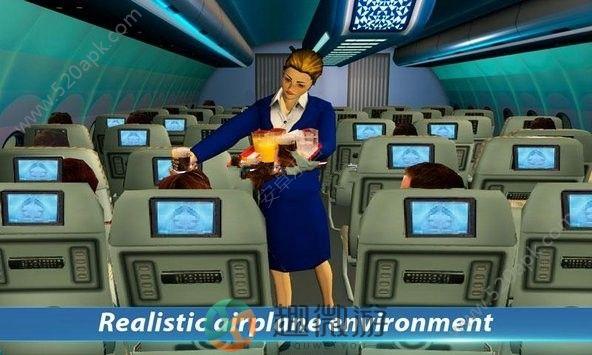 天空女孩飞行服务员官方版安卓版（Sky Girl Flight Attendant Virtual Air Hostess Game）图片1