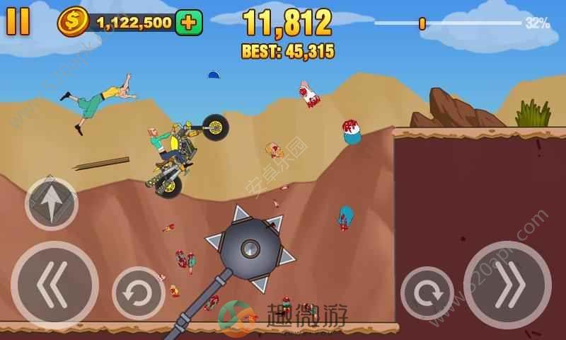 齿轮冲撞游戏官方版安卓版（Wheel Dismount）图片2